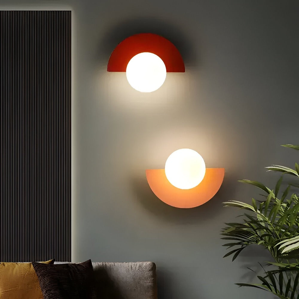 LumiSphere Licht - Kulbelysning - Moderna Vägglampor - Plug-in Vägglampor - Vägglampa med Lampetter