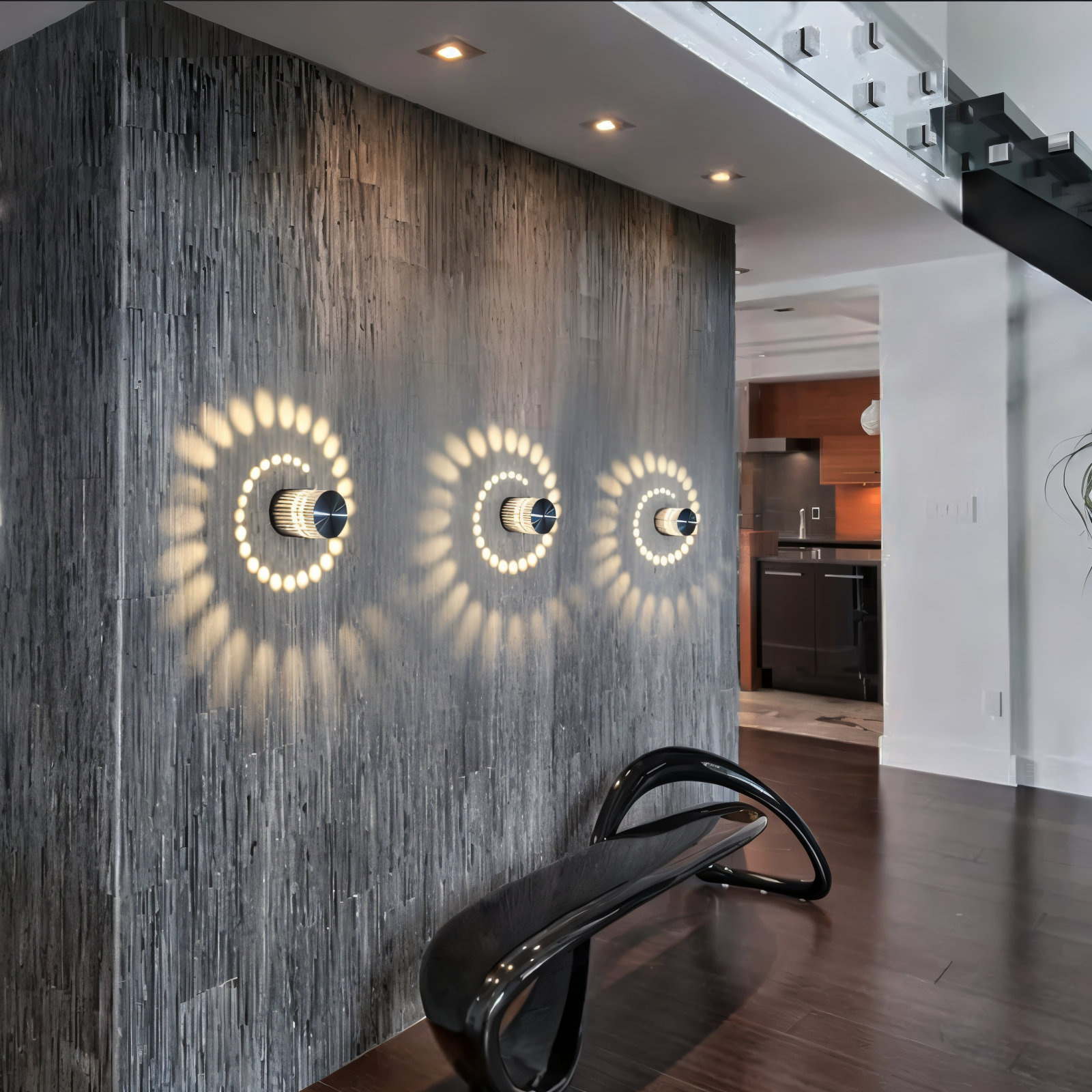 LuminBlast Vägglampa - Cylindrisk Vägglampa - Färgglada Spiralformade Vägglampor LED