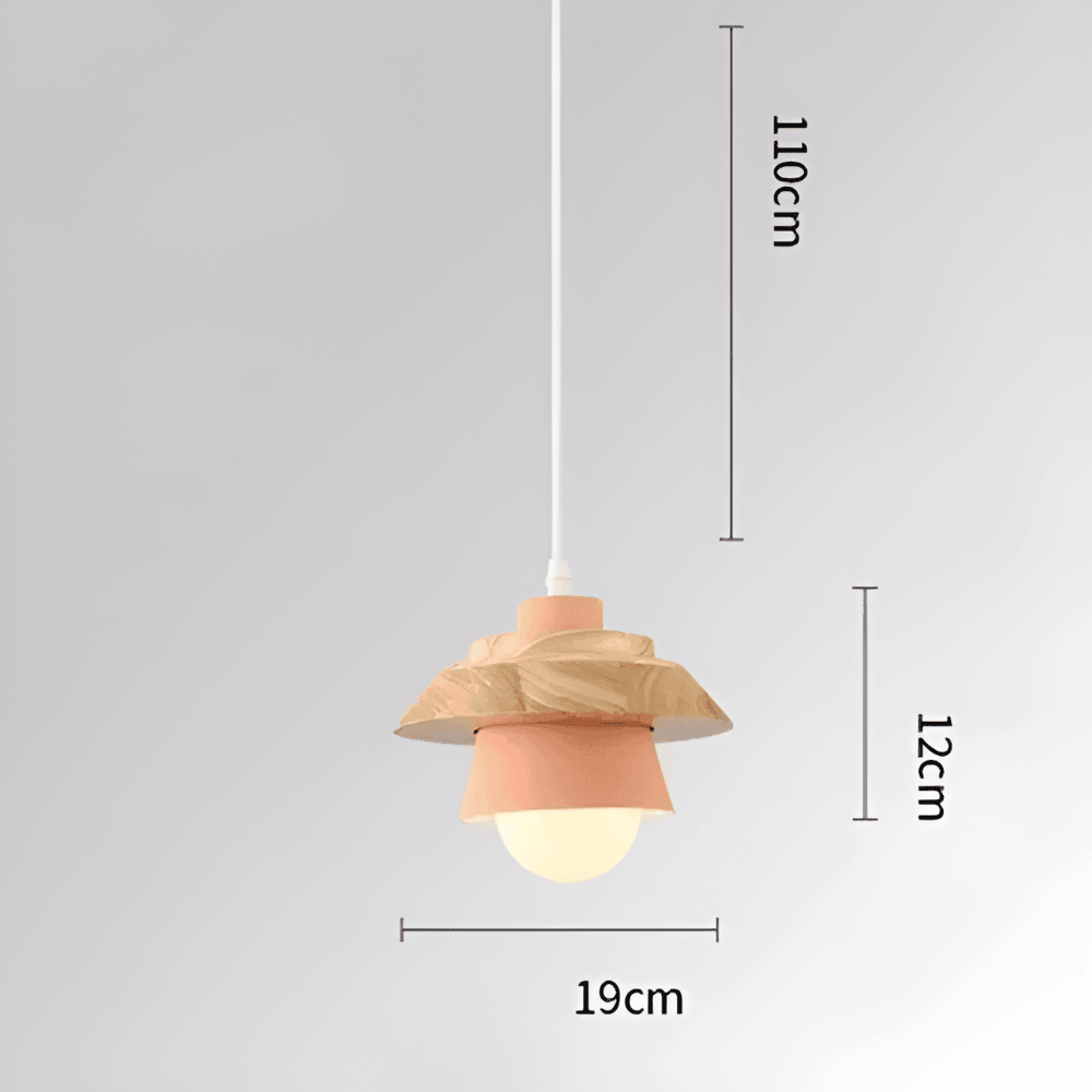 LuminLoft Taklampor - Minimalistiska Macaron-Pendellampor av Trä