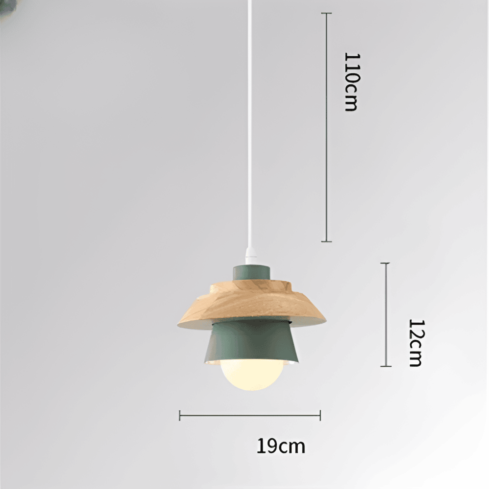 LuminLoft Taklampor - Minimalistiska Macaron-Pendellampor av Trä