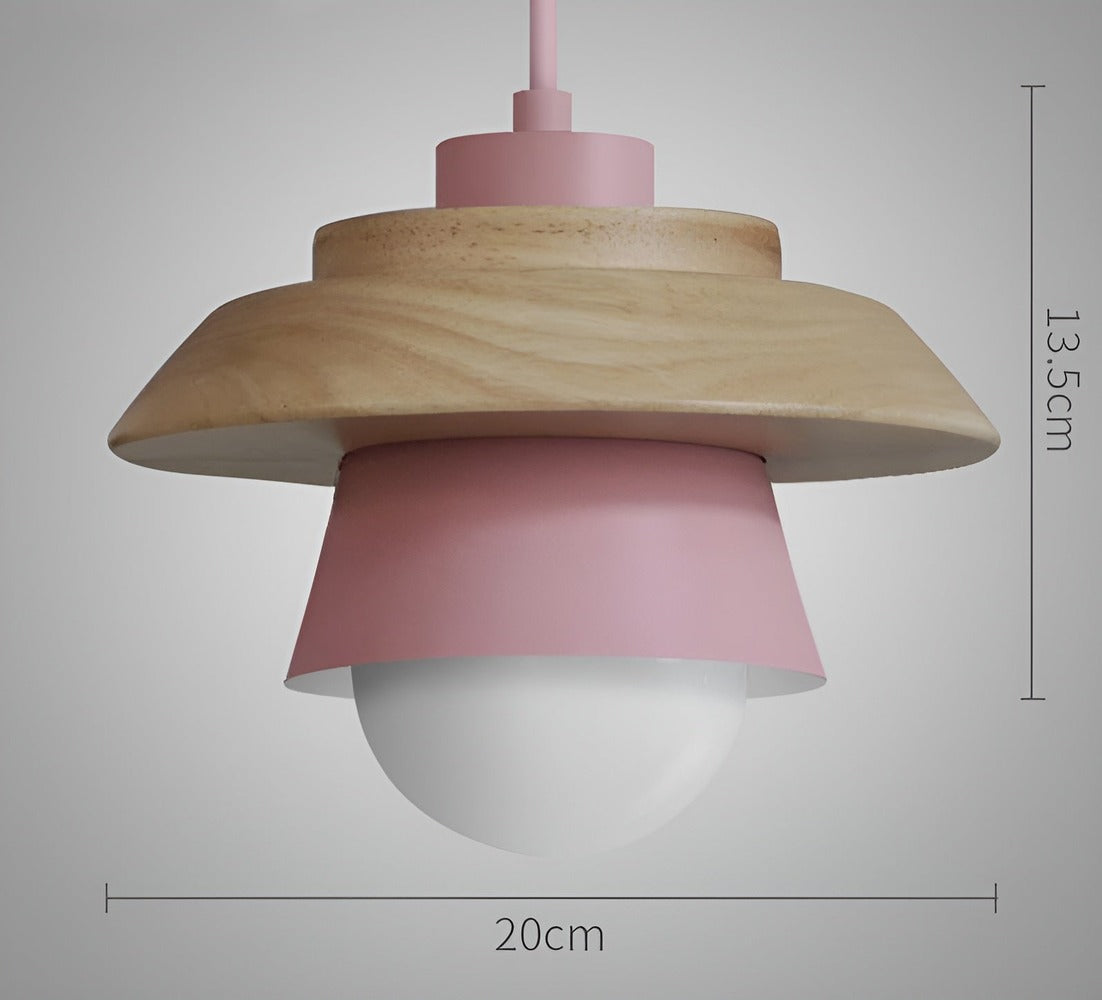 LuminLoft Taklampor - Minimalistiska Macaron-Pendellampor av Trä
