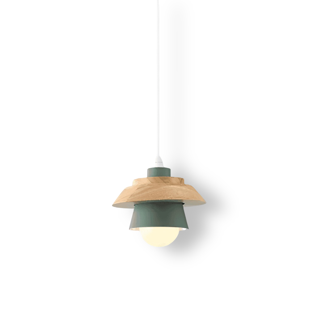 LuminLoft Taklampor - Minimalistiska Macaron-Pendellampor av Trä