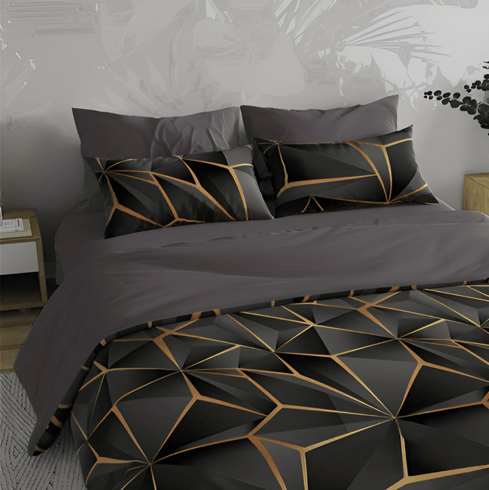 Mjukt Täcke - Luxe 3D Plädtryckt Sängkläder Plysch Påslakan