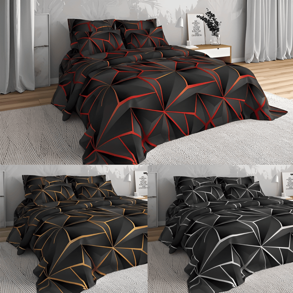 Mjukt Täcke - Luxe 3D Plädtryckt Sängkläder Plysch Påslakan