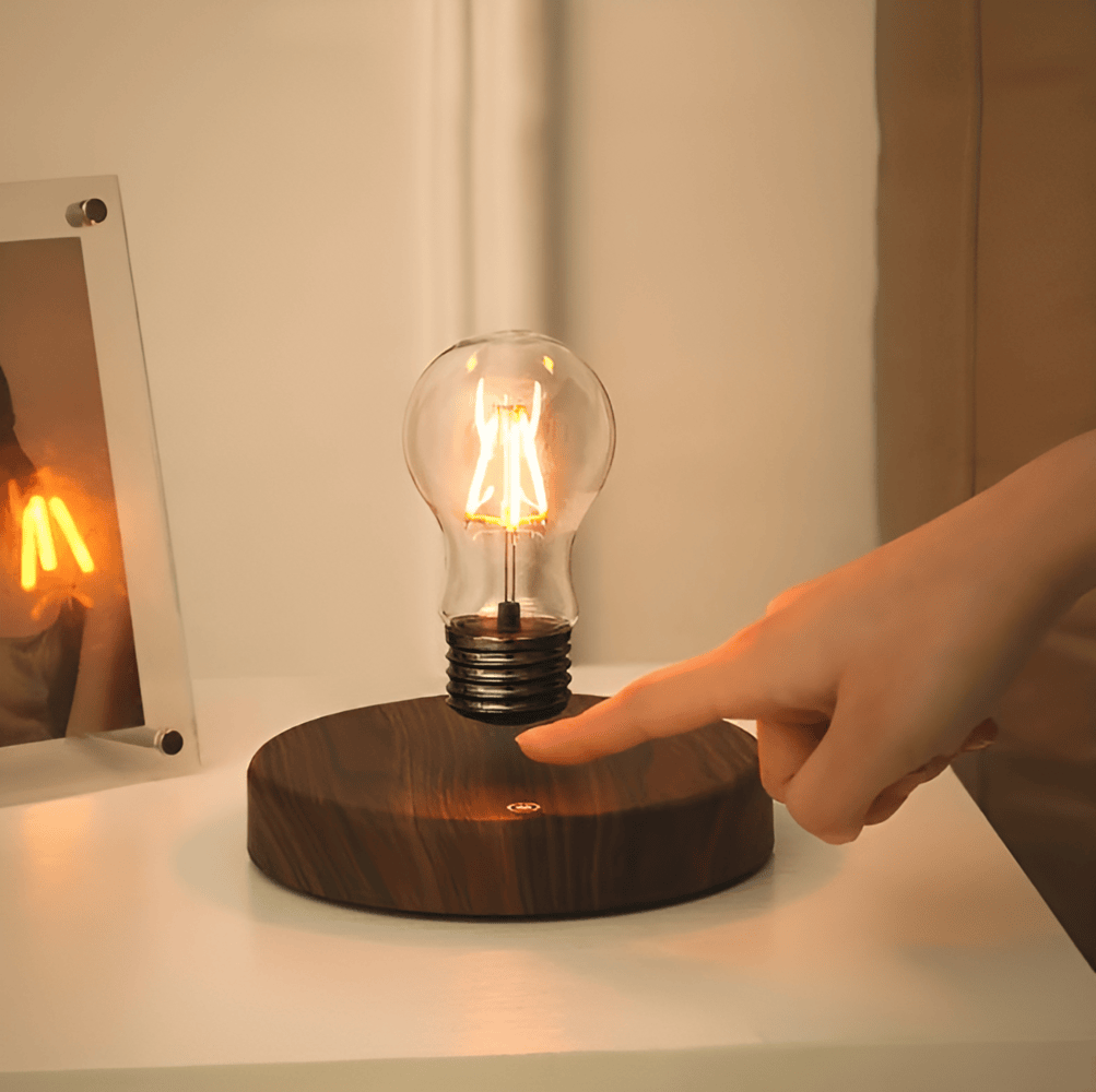Magnetisk LED-Glödlampa - Flytande Glödlampa med Touchkontroll