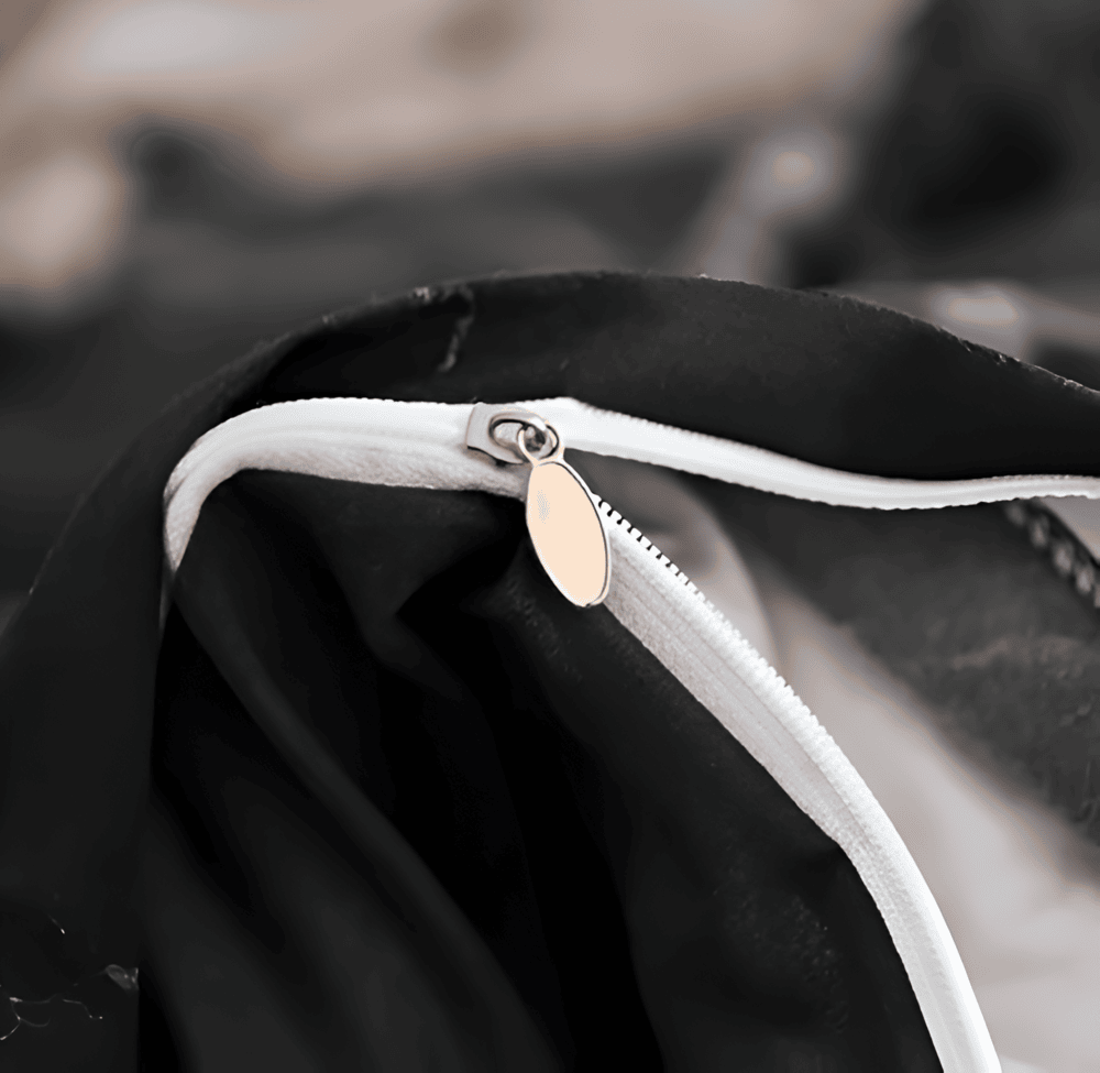 Elegant Svart Marmor 3-delat Sängklädes Set - Lyxig Sängöverkast Kollektion