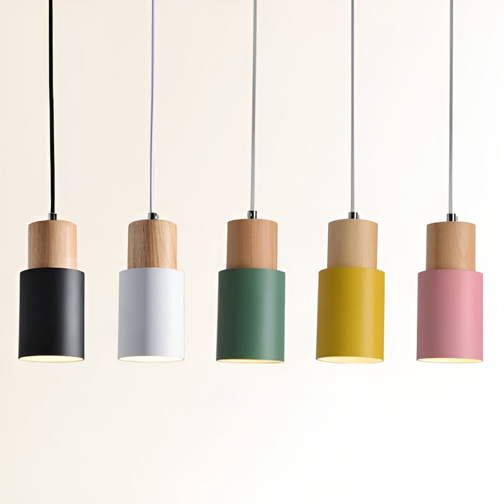 MiniCylinder taklampa - Minimalistisk Makronpendel i Aluminium