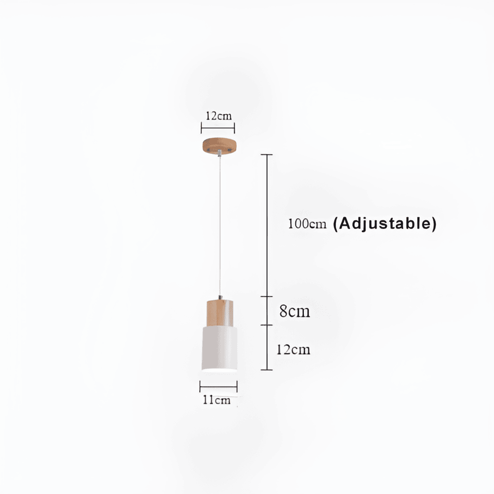 MiniCylinder taklampa - Minimalistisk Makronpendel i Aluminium