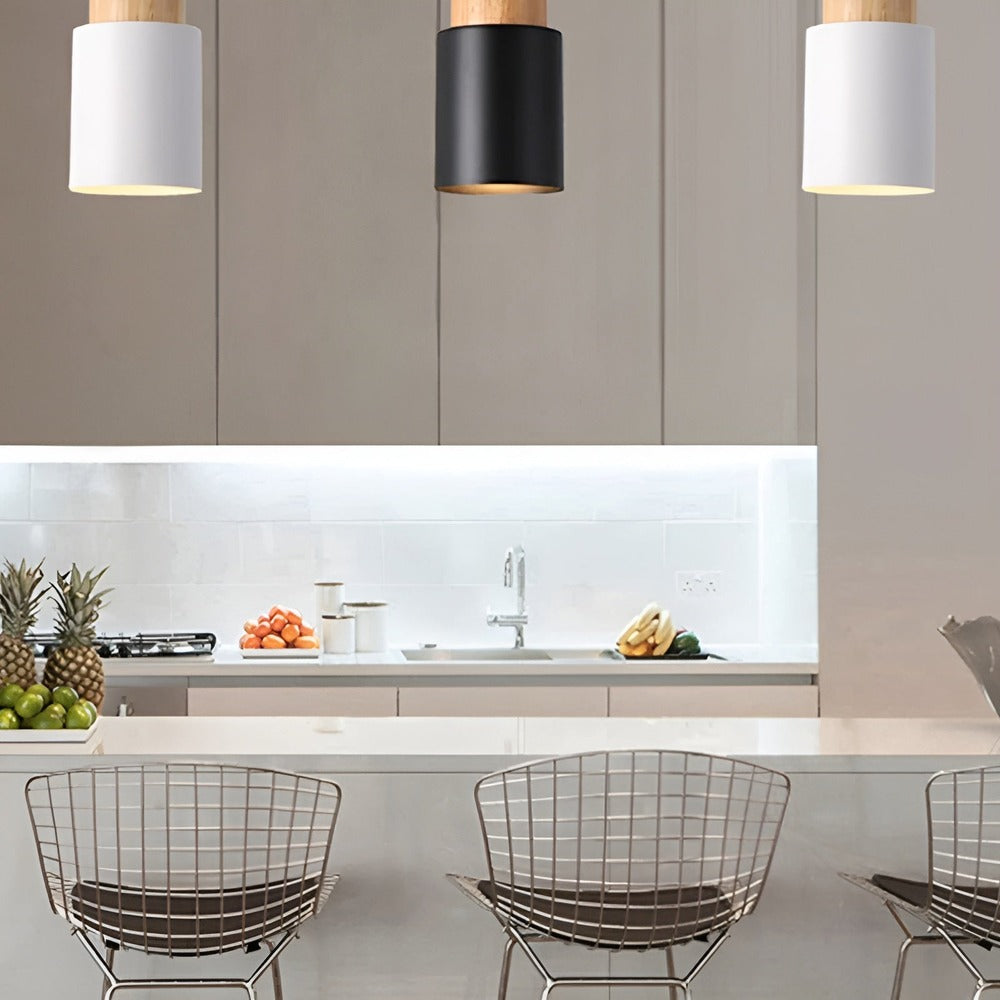 MiniCylinder taklampa - Minimalistisk Makronpendel i Aluminium