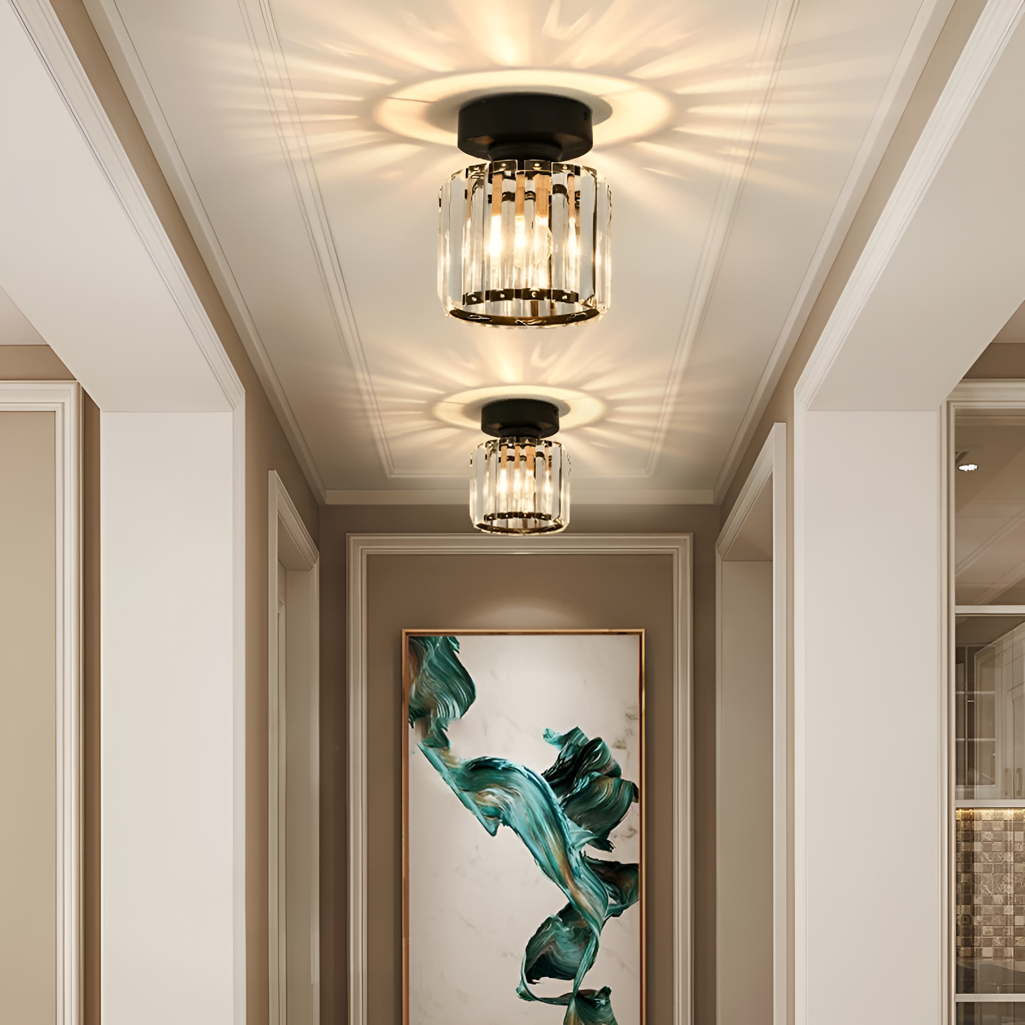 Modern Minimalistisk En-Lampa Taklampa för Korridorer - Lyxig LED Taklampa