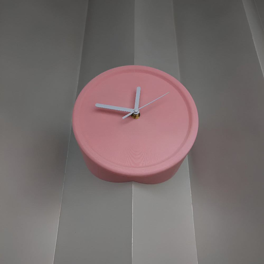 Minimalistisk hörnväggsklocka 30 cm – Ljudlös, modern för sovrum och vardagsrum – Dopamine Decor