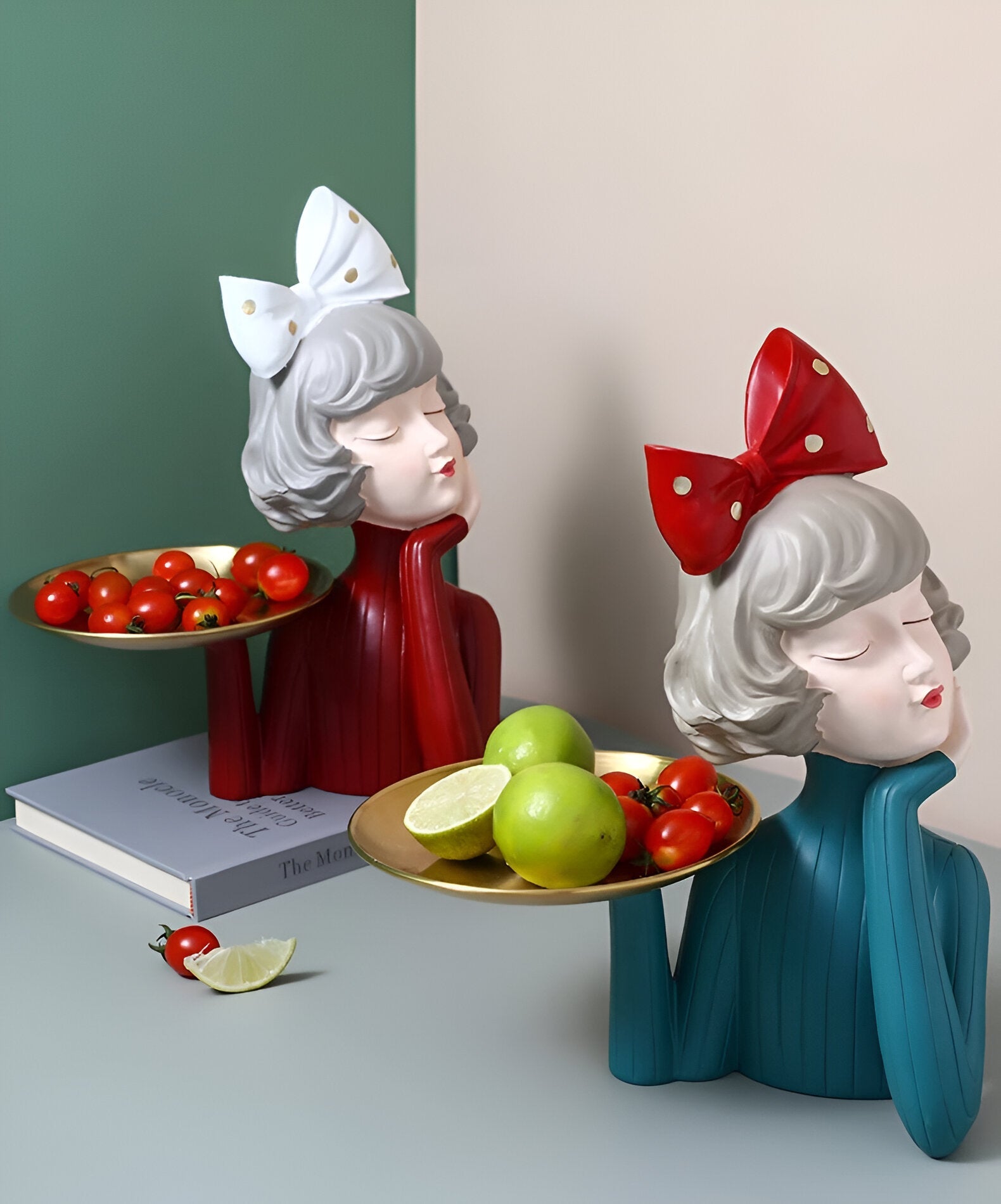 Missy Statyer - Eleganta Flickfigurer i Harts med Hårbåge