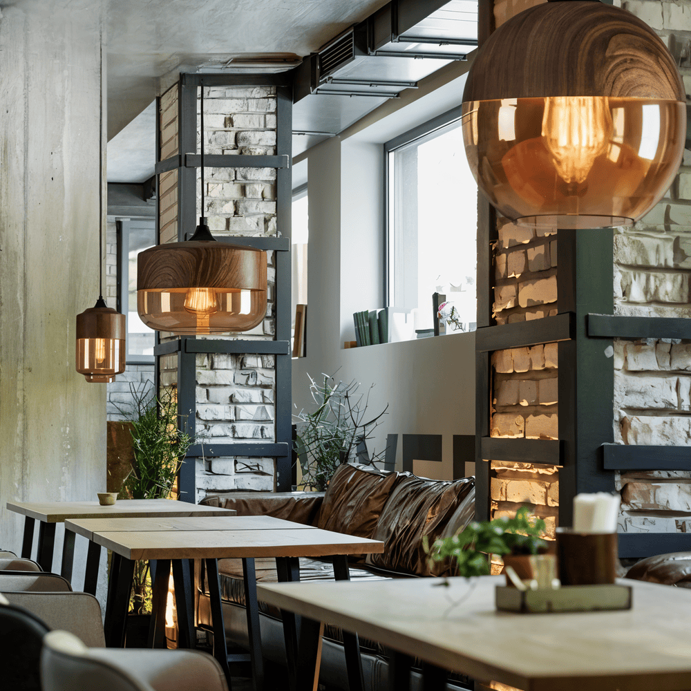 Nordic Gleam - Moderna Loftpendlar i Retroglas