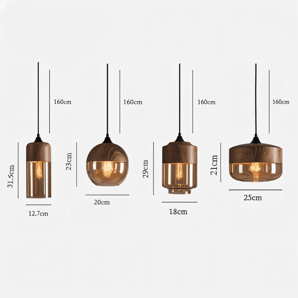 Nordic Gleam - Moderna Loftpendlar i Retroglas