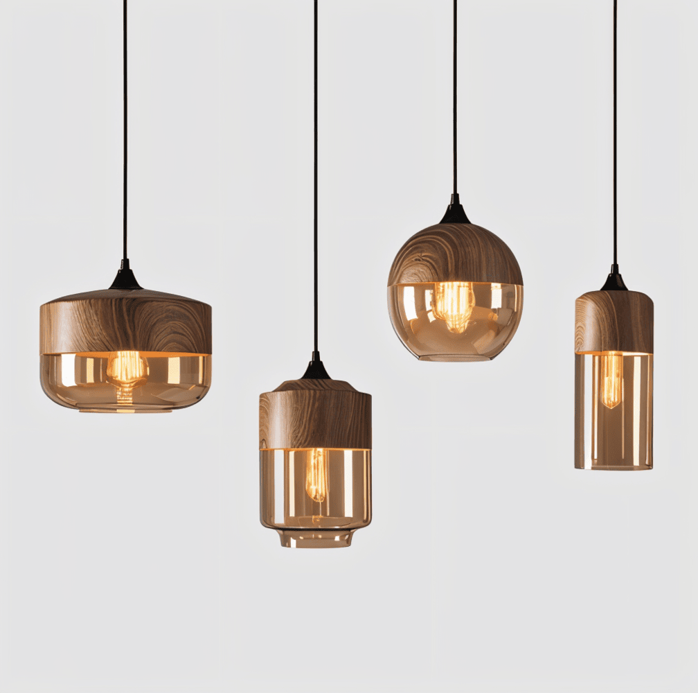 Nordic Gleam - Moderna Loftpendlar i Retroglas