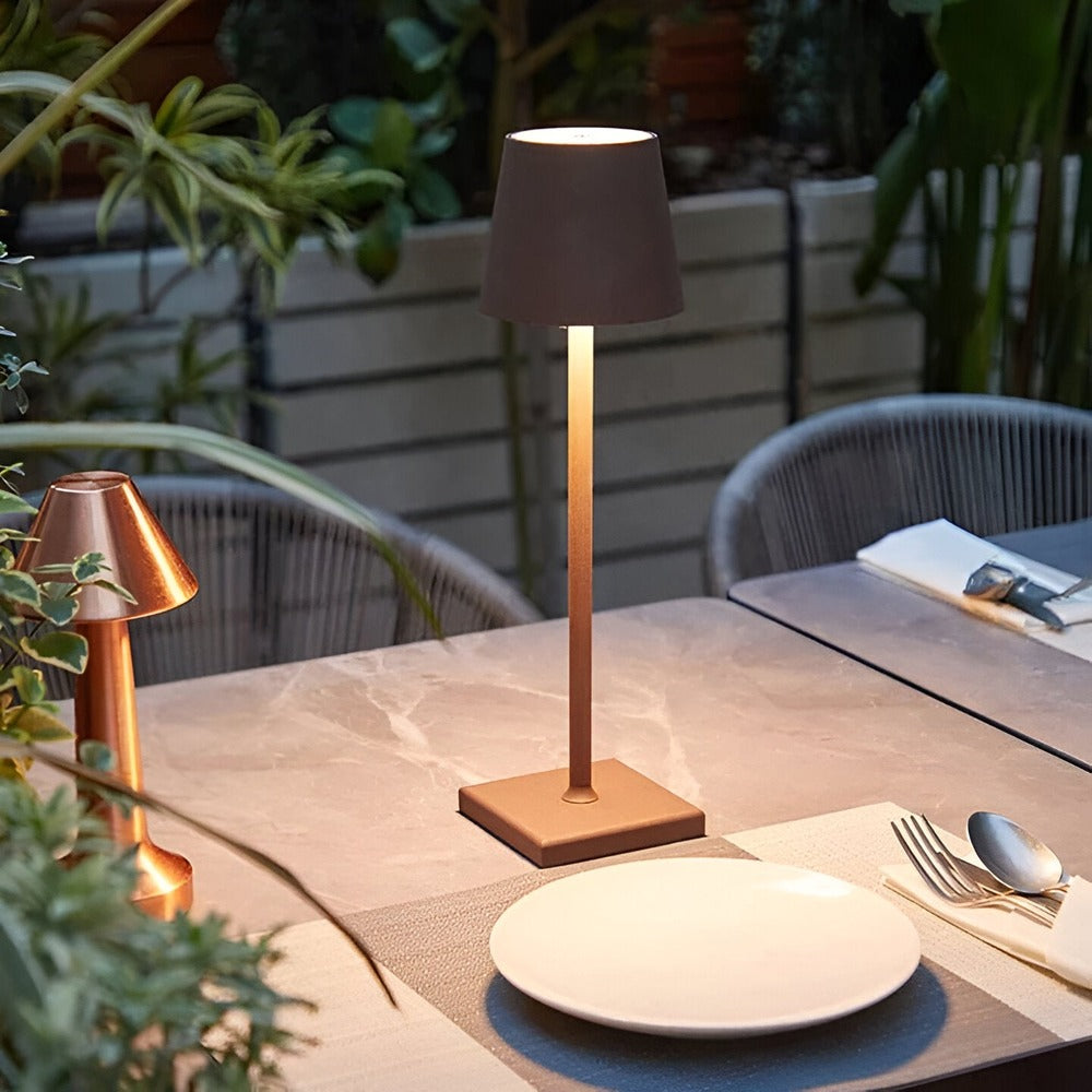 Vintage Dimbar Sladdlös LED-Bordslampa med Vattentät Design