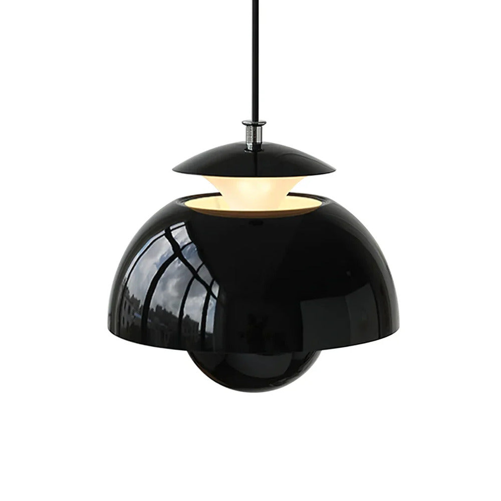 Nordisk metallpendellampa 25 cm – nordisk design, blommform, retrostil