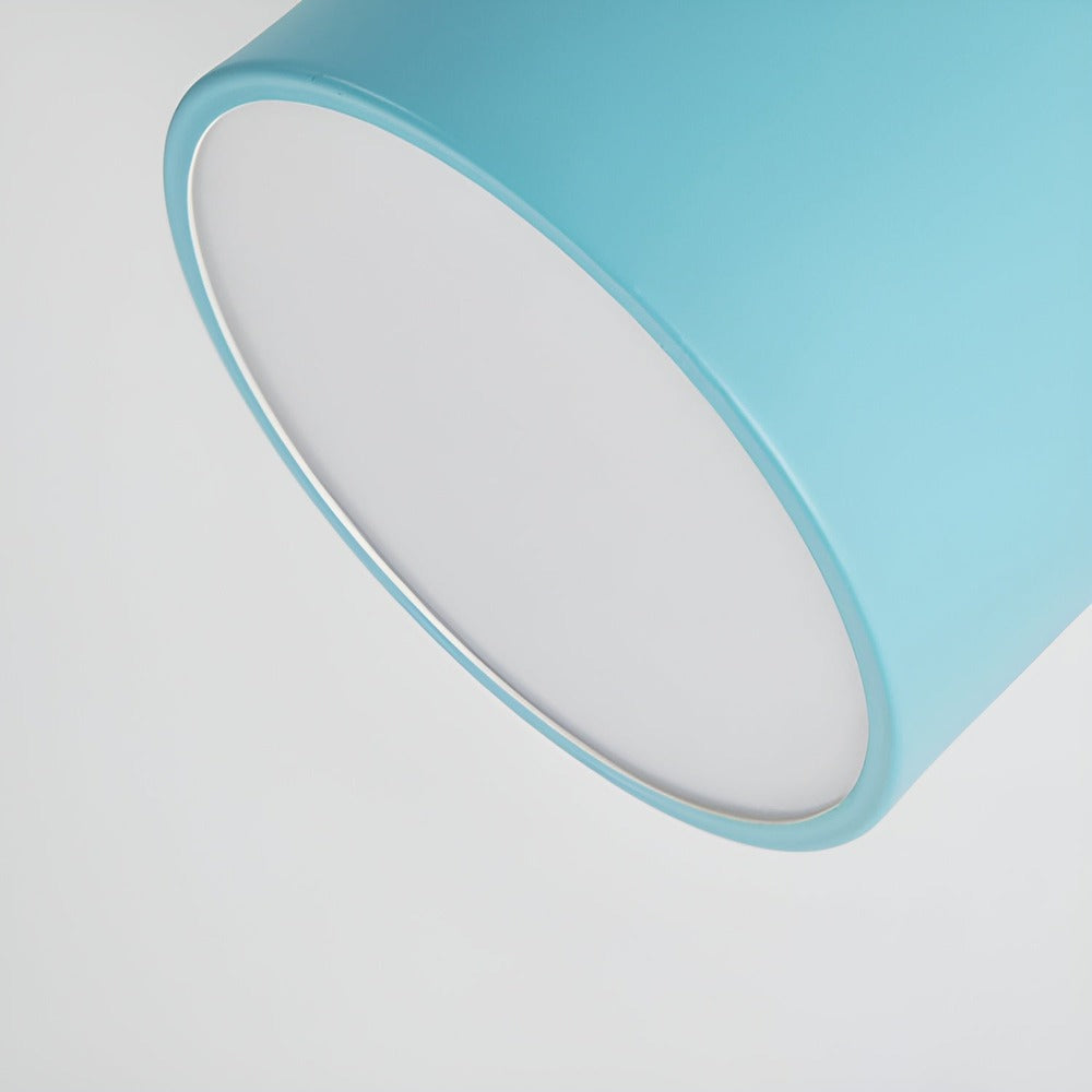 PastelGlow Cylinderlampa - Vintage Flush Mount Taklampa