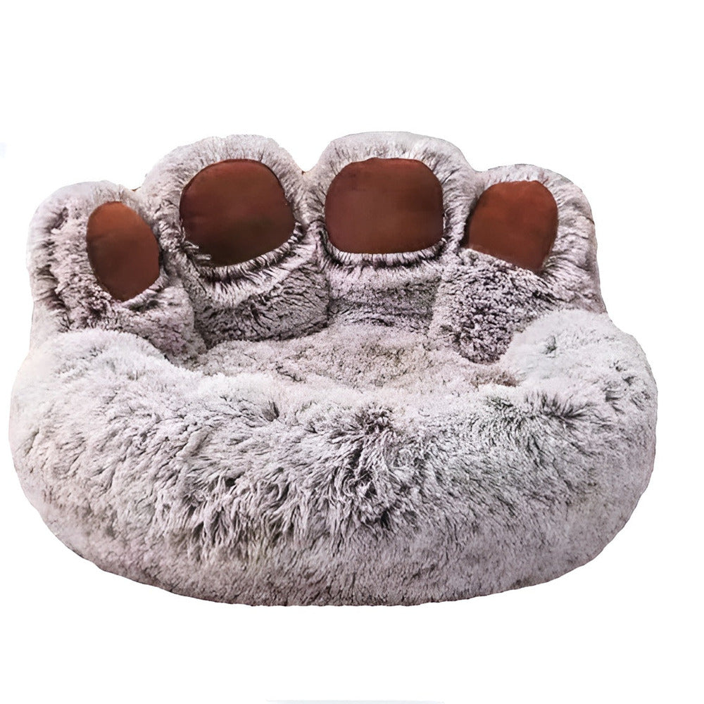 PawNest - Lyxig Plyschbädd för Katter och Hundar - Ett Paradis för din Lurviga Vän!