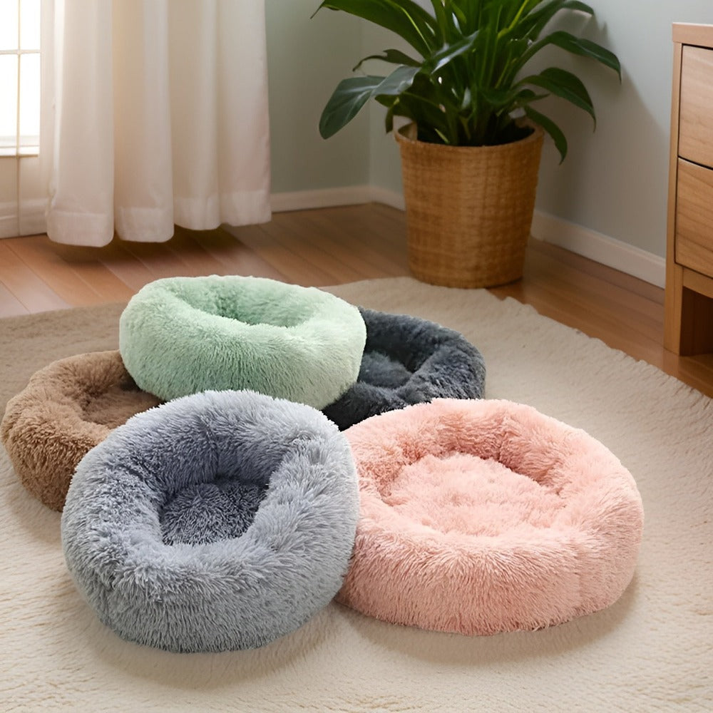 Paws Bed - Ultra Weiches und Bequemes Donut Cuddler Hundebett für Ihren Pelzigen Freund