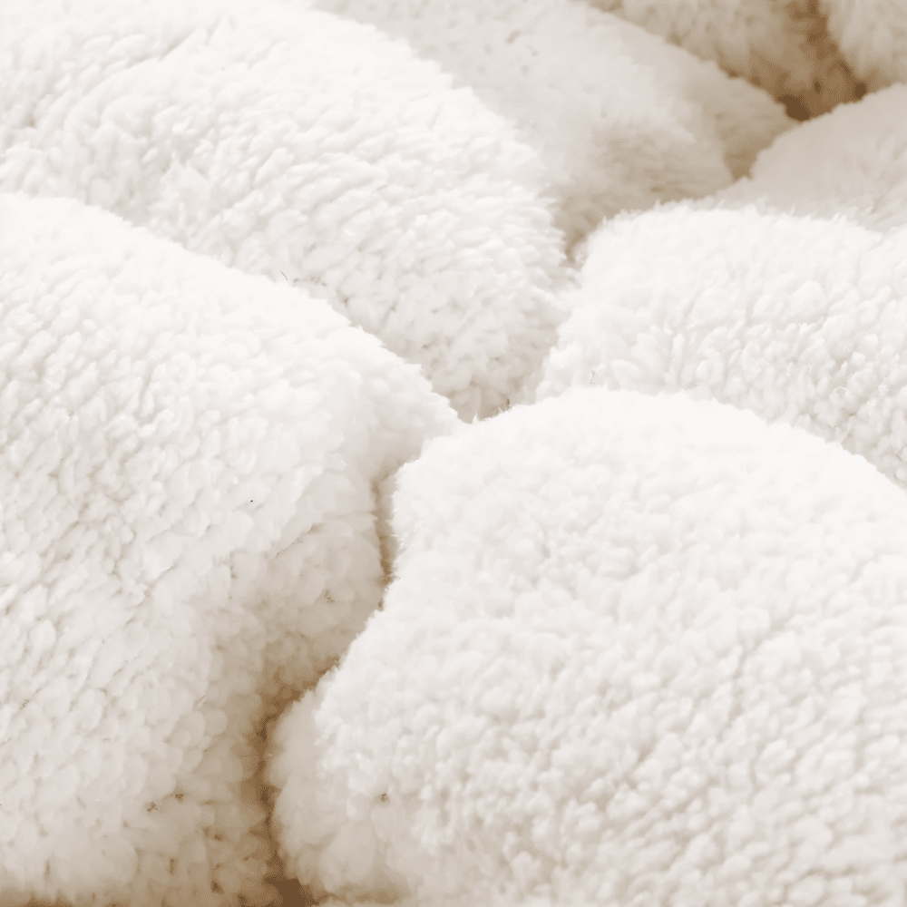 PlushFluff Påslakan - Mjukt Tjockt Påslakan i Ulltyg för Vinterbruk