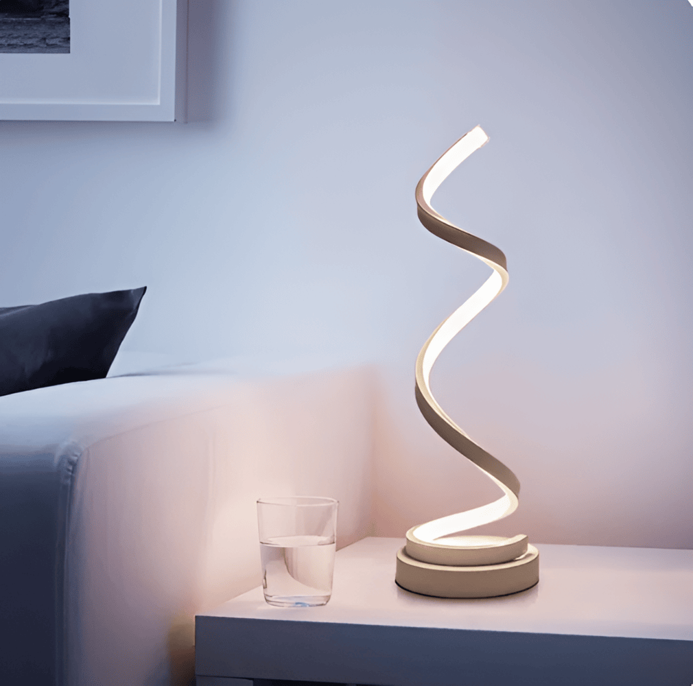 Radiant Curve - Spiralformad LED-Bordslampa med Touchkontroll
