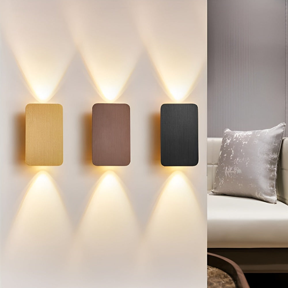 Mini Rektangulär LED-Vägglampa - Minimalistisk Vägglampa - Infälld Vägglampa