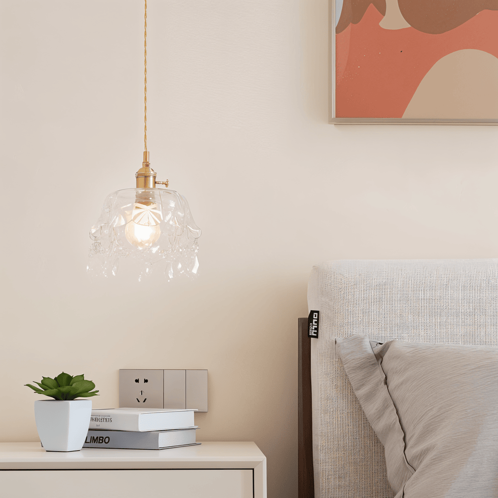 Retro Chime Ljuskrona - Lyxiga kristallglas Pendel Lampskärm