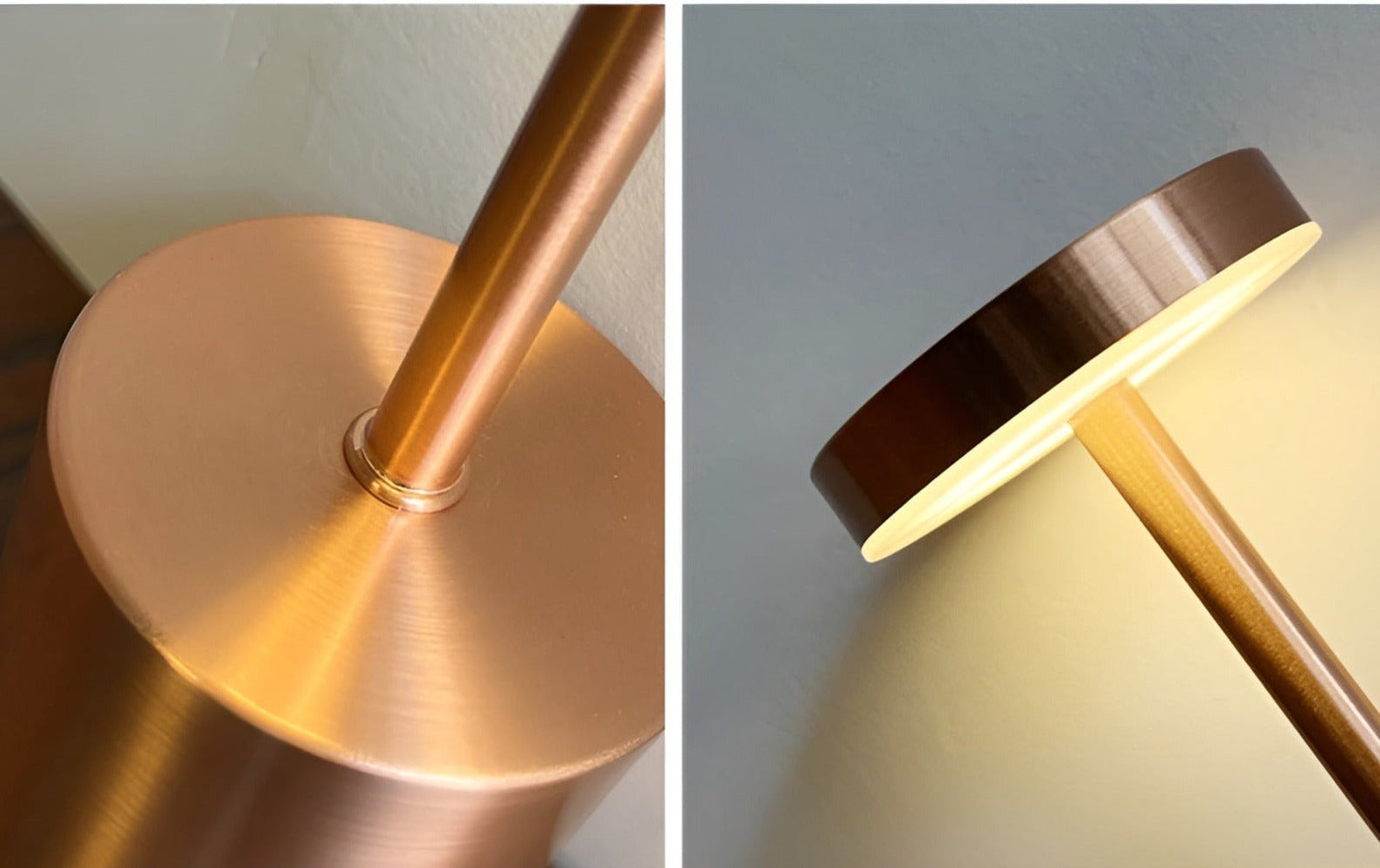 RetroGlow - Retroinspirerad LED-bordslampa med Trådlös & USB-laddning