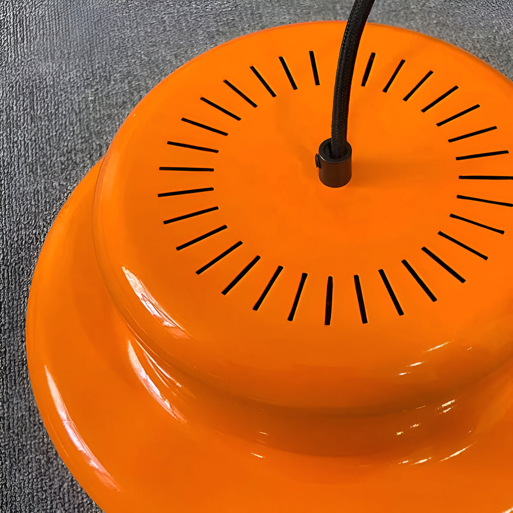 Retro Orange E27 Pendellampa - Stilig LED Hänglampa för Matrum, Bar och Kök Dekor