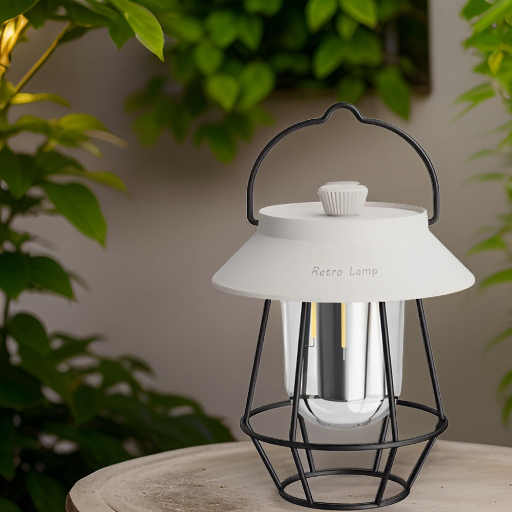 Retrovibe Lampa - Sladdlös Varm LED-lampa för USB-Nödläge