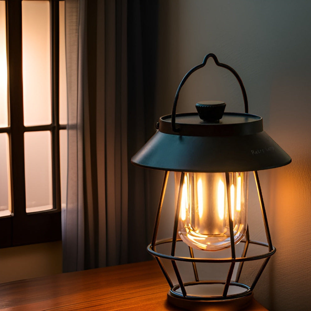 Retrovibe Lampa - Sladdlös Varm LED-lampa för USB-Nödläge
