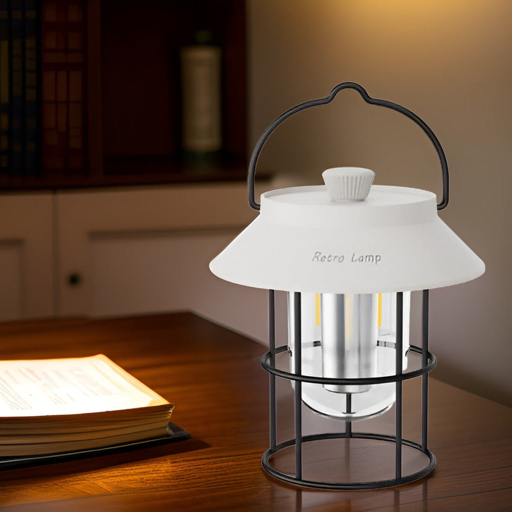 Retrovibe Lampa - Sladdlös Varm LED-lampa för USB-Nödläge