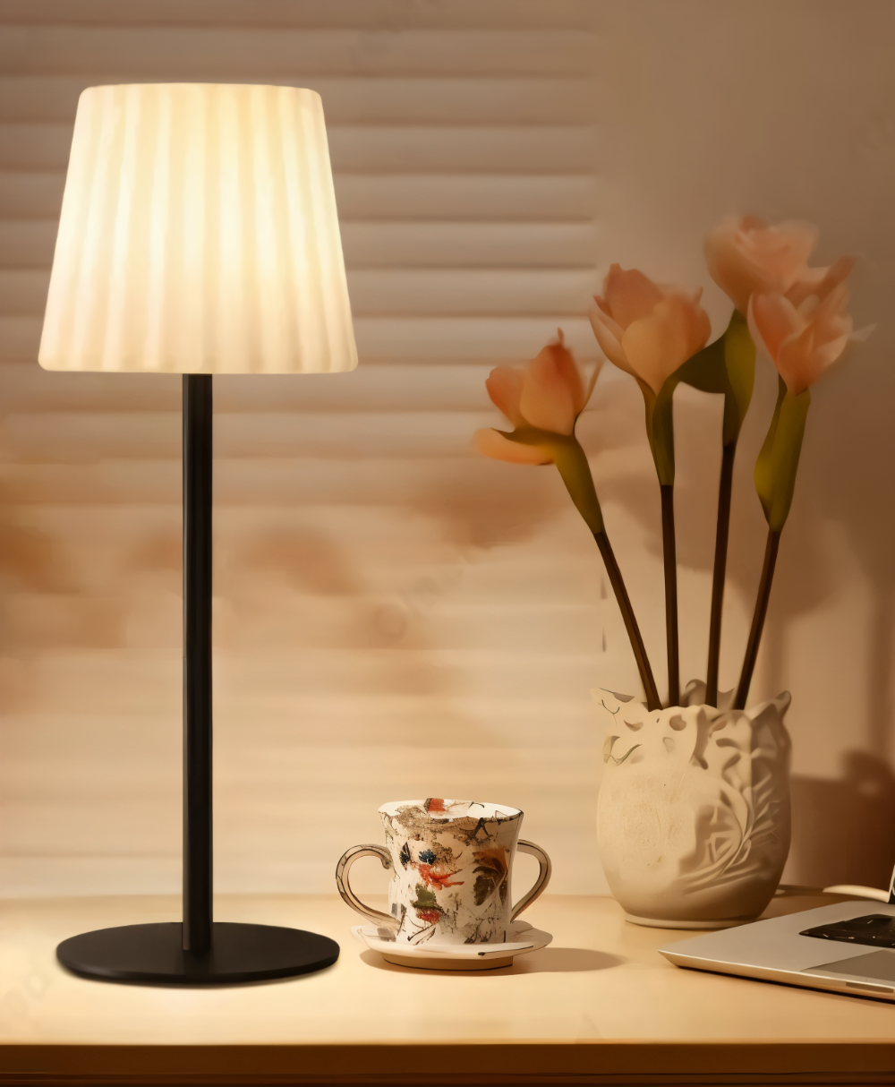 RibbeGlo Bordslampa - Kompakt & Robust LED Nattljus med Fjärrkontroll