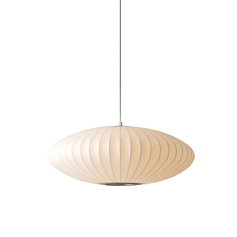 RoundRipples - Vit 50/60 cm baldakin i tyg, pendellampa i bubbelform