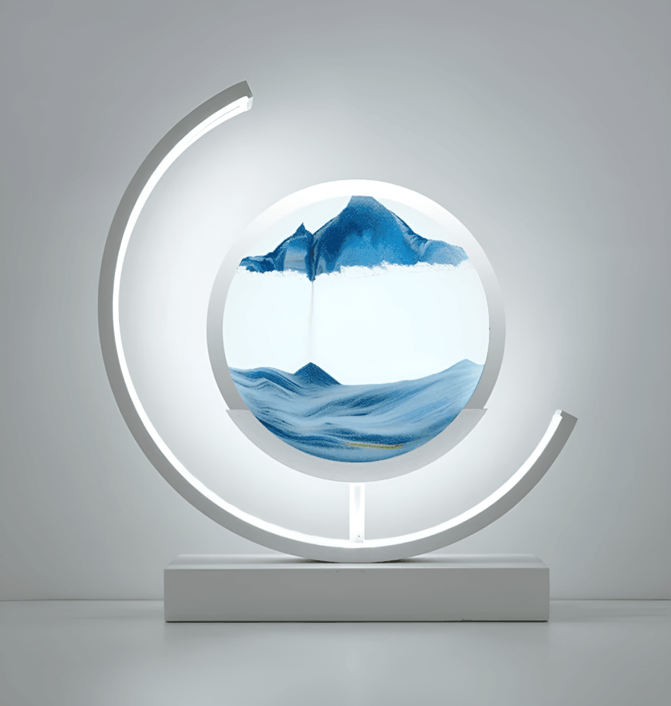 Sandscape- Flödande Sand LED-lampa 3D Kvicksand Nattlampa