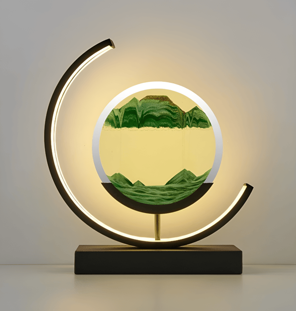 Sandscape- Flödande Sand LED-lampa 3D Kvicksand Nattlampa