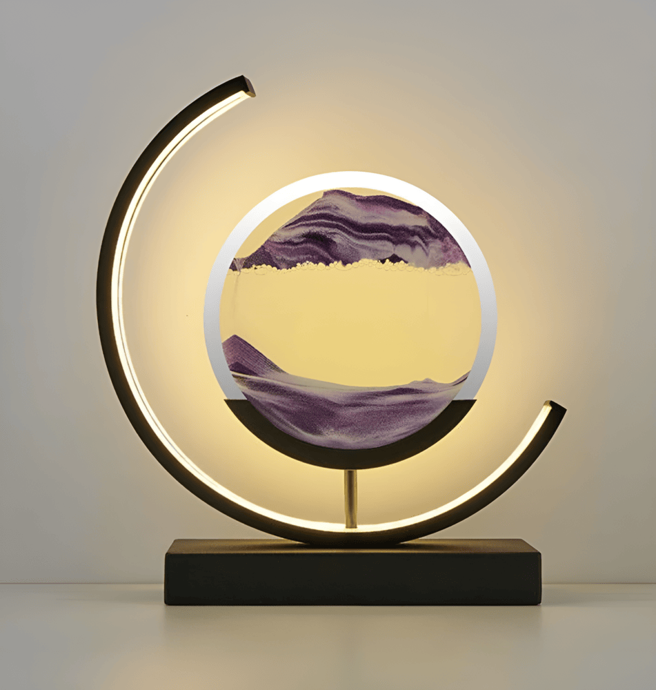 Sandscape- Flödande Sand LED-lampa 3D Kvicksand Nattlampa