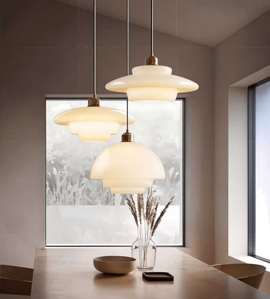Scandinavian Dream - Nordisk Taklampa av Frostat Glas med Lager på Lager