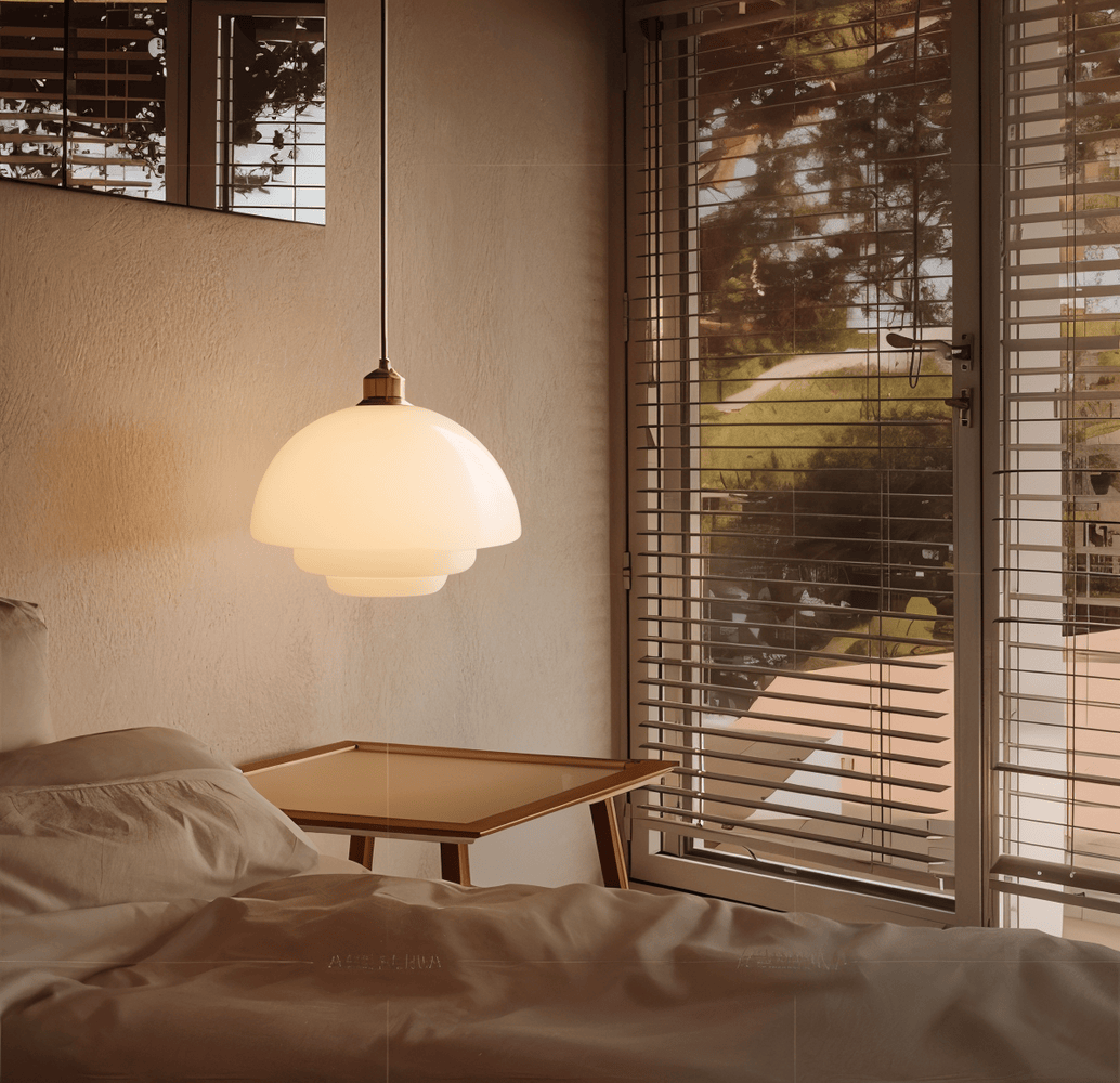 Scandinavian Dream - Nordisk Taklampa av Frostat Glas med Lager på Lager