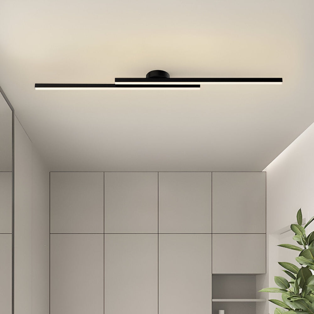 Klassisk Aluminium Semi Flush LED Taklampa för Vardagsrummet