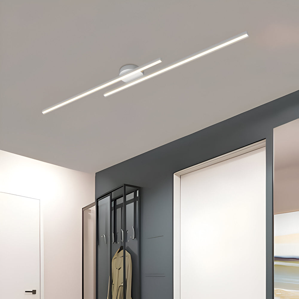 Klassisk Aluminium Semi Flush LED Taklampa för Vardagsrummet