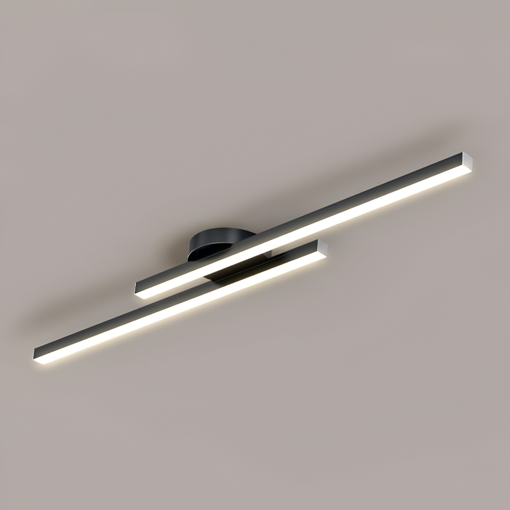 Klassisk Aluminium Semi Flush LED Taklampa för Vardagsrummet