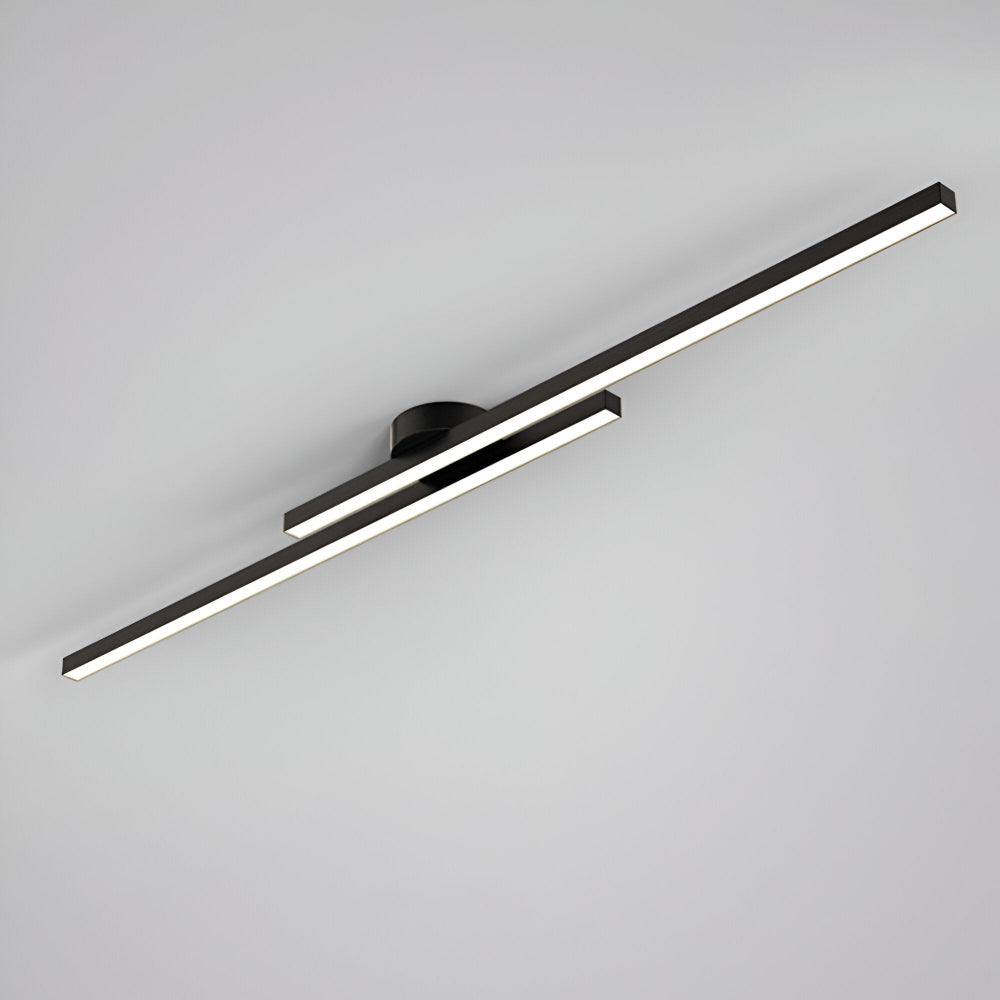 Klassisk Aluminium Semi Flush LED Taklampa för Vardagsrummet