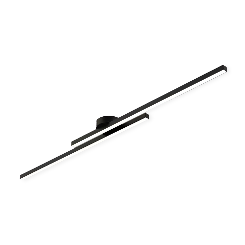 Klassisk Aluminium Semi Flush LED Taklampa för Vardagsrummet