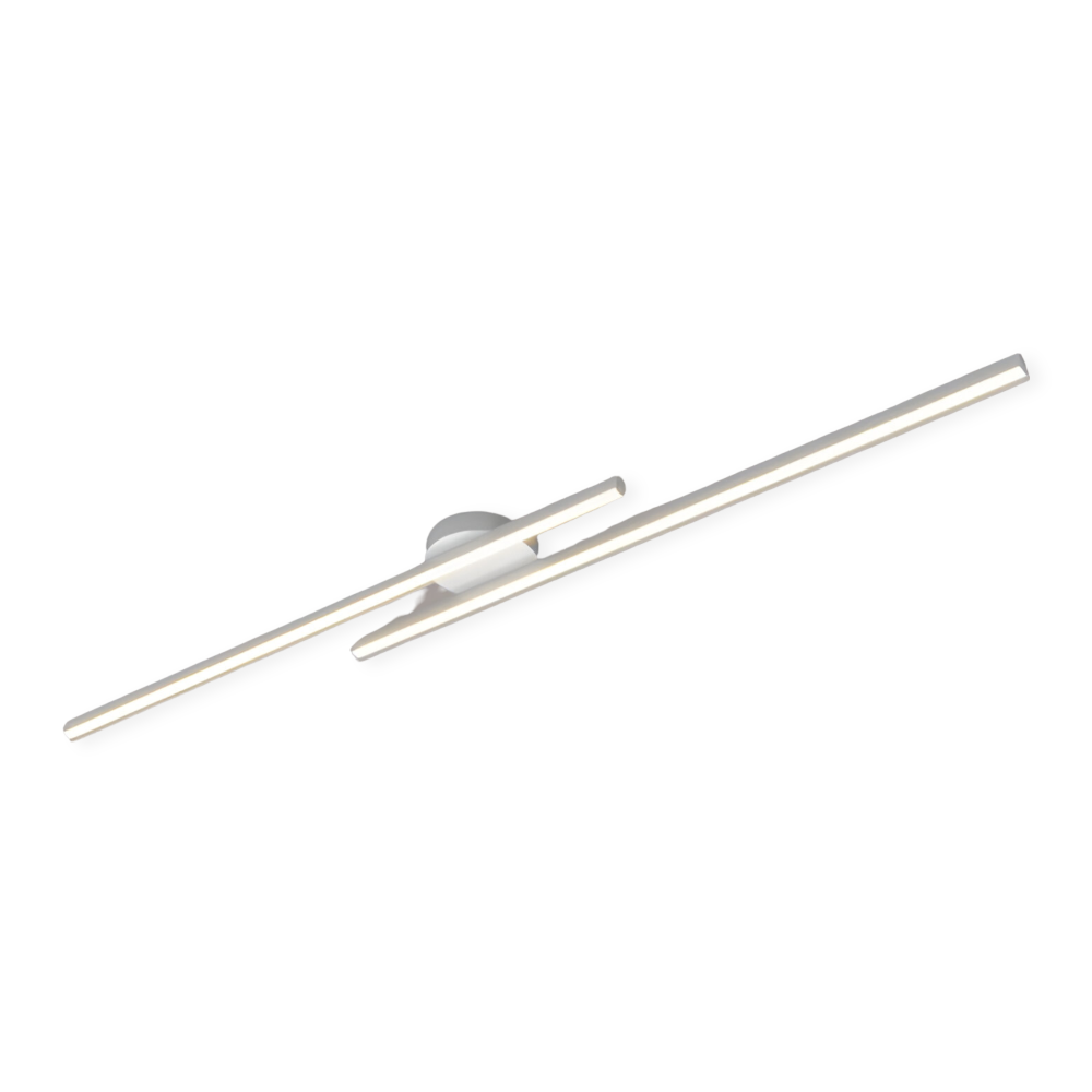 Klassisk Aluminium Semi Flush LED Taklampa för Vardagsrummet