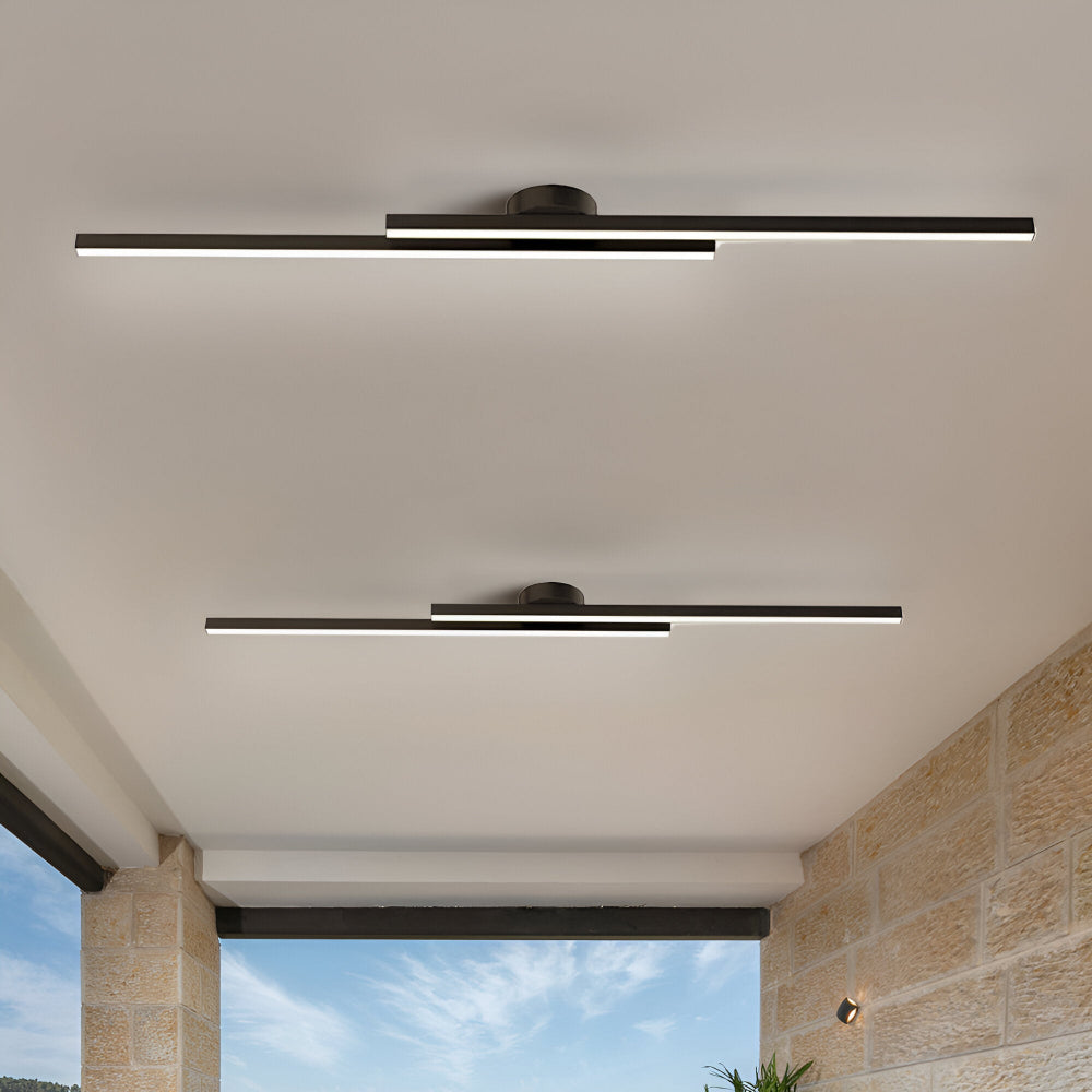 Klassisk Aluminium Semi Flush LED Taklampa för Vardagsrummet