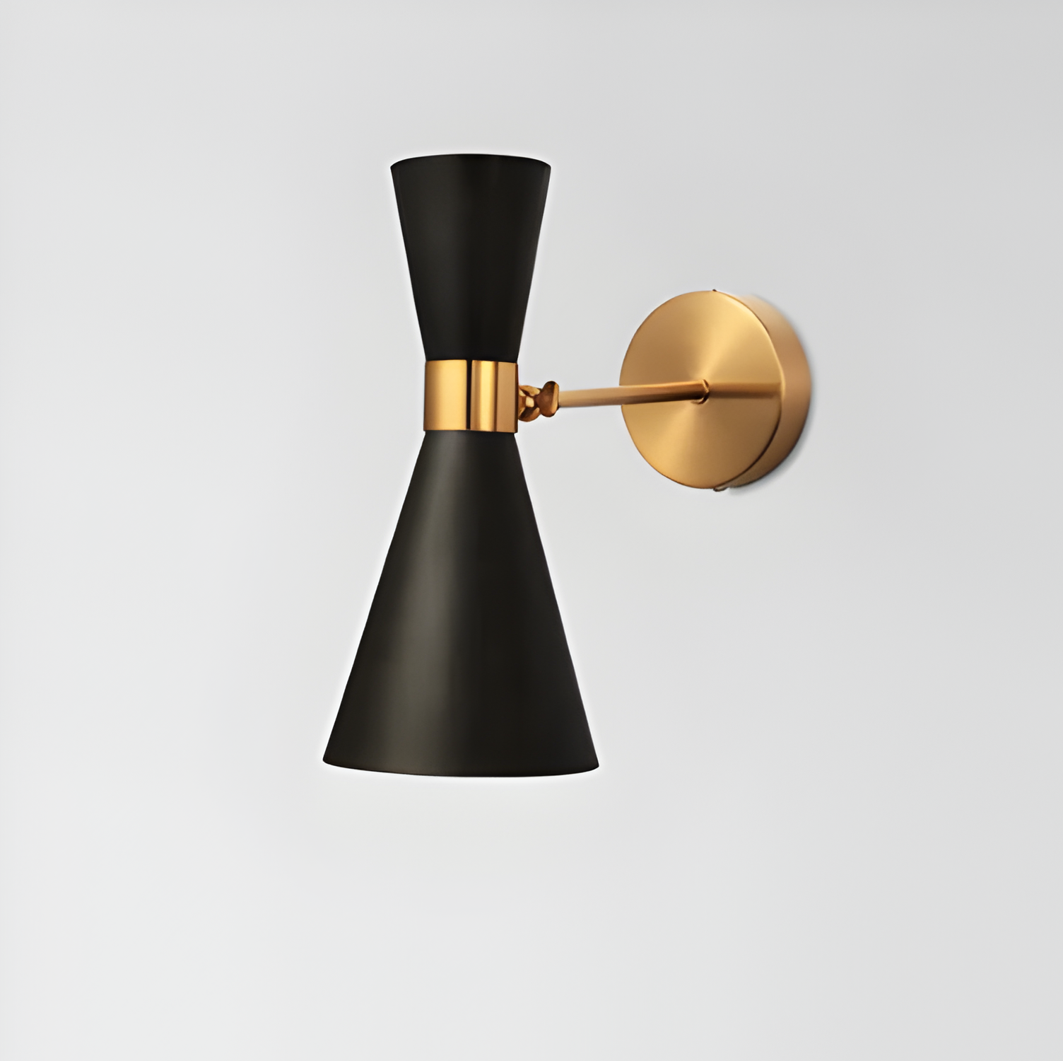SleekIron Vägglampa - Minimalistisk Svart/vit Vägglampa - Justerbar Up Down Vägglampa LED