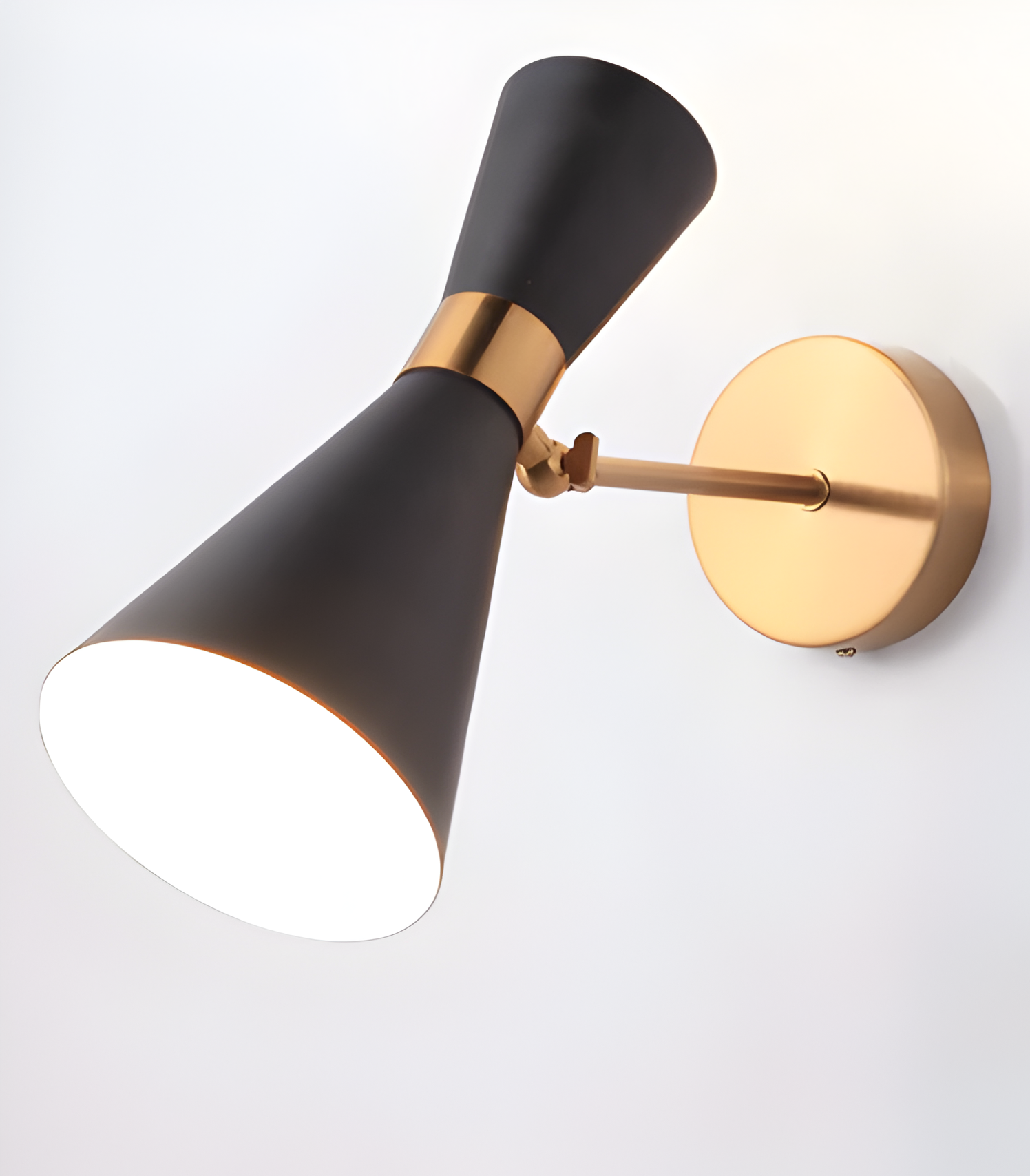 SleekIron Vägglampa - Minimalistisk Svart/vit Vägglampa - Justerbar Up Down Vägglampa LED