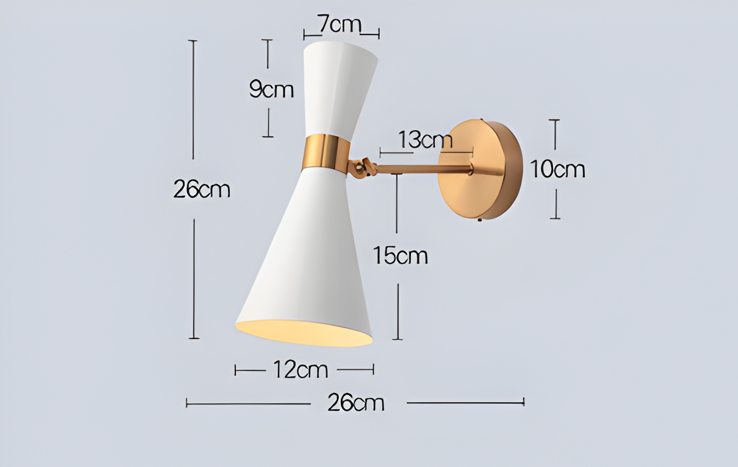 SleekIron Vägglampa - Minimalistisk Svart/vit Vägglampa - Justerbar Up Down Vägglampa LED
